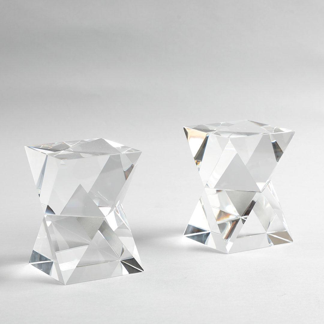 Farren Crystal Bookend | Crystal Glass