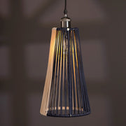 Nevy Whisper Persian Blue And Natural Pendent Lamp