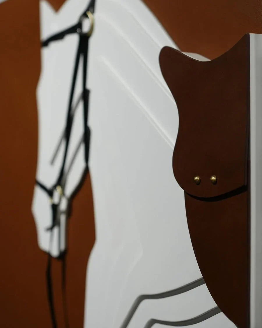 3D Horse Wall Art | Brown, White
