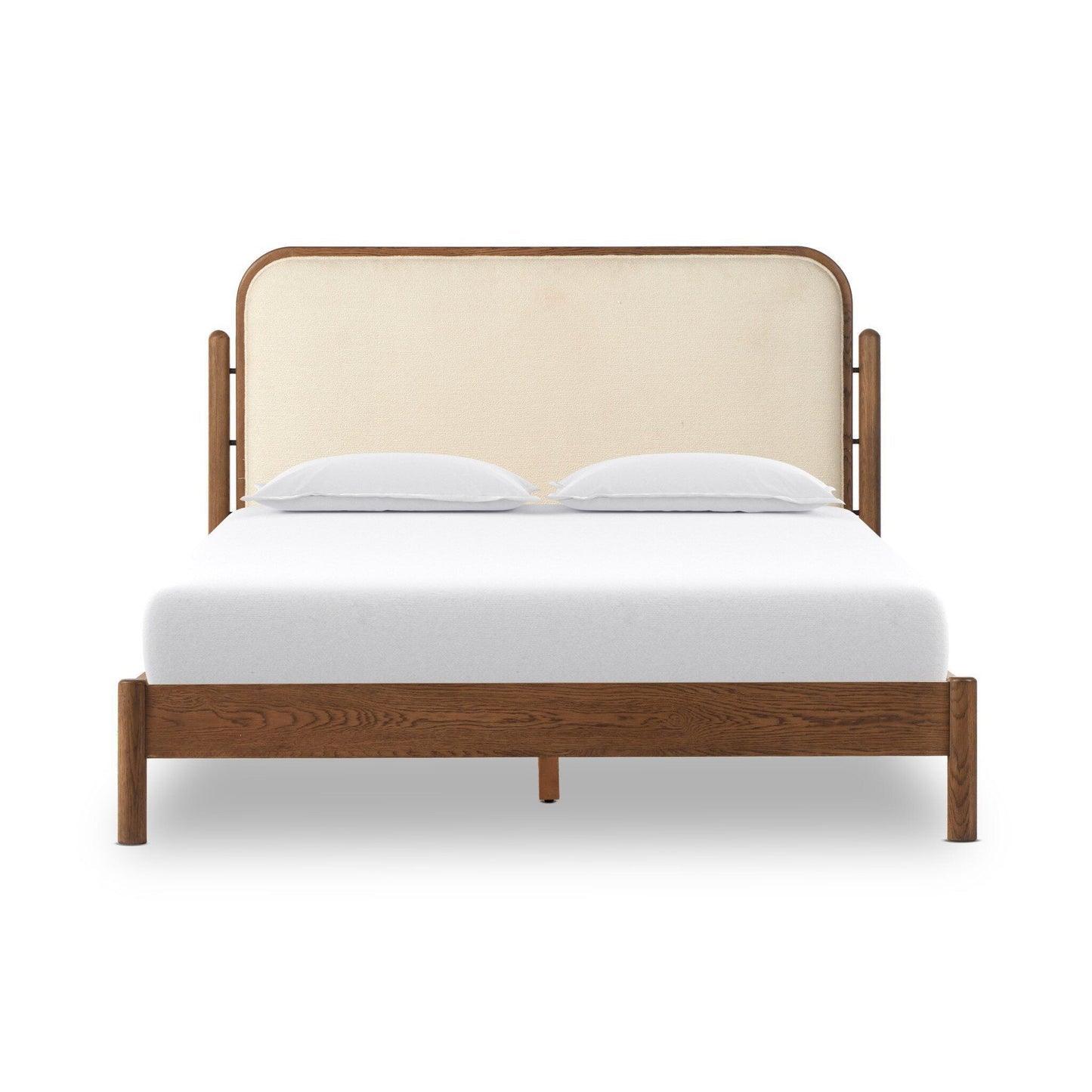 Admiral Solid Wood Upholstered Bed