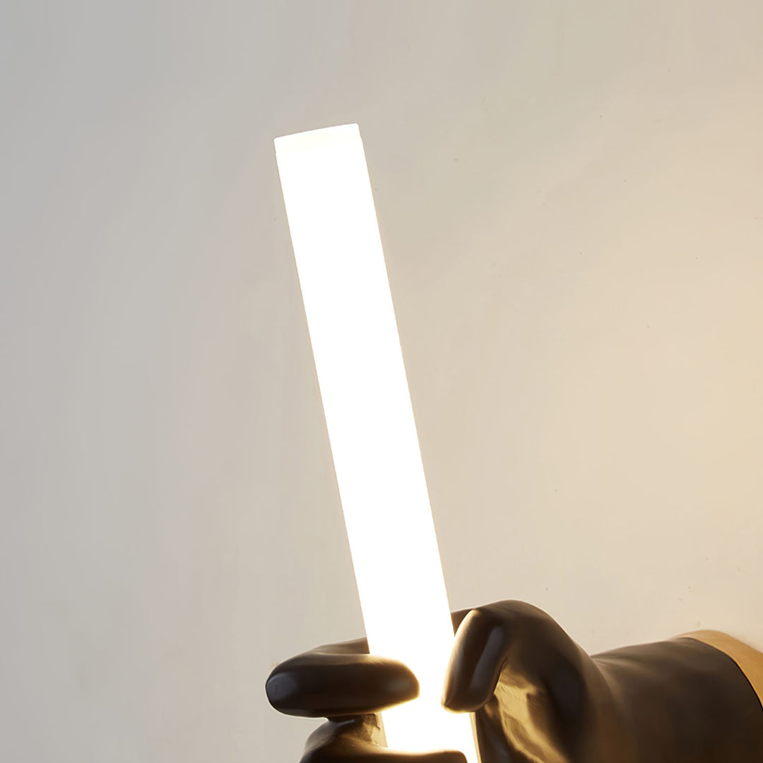 Modern Wall Light with Hand-Holding Tube Design – Creative LED Wall Lamp for Living Room