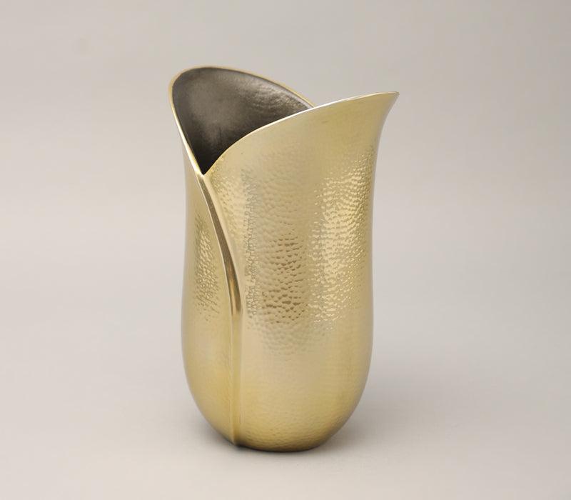 Tulip Touch Vase | Polished Deep Gold Finished