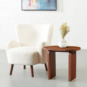 Lucius Mango Wood End Table | Sofa Side Table for Living Room