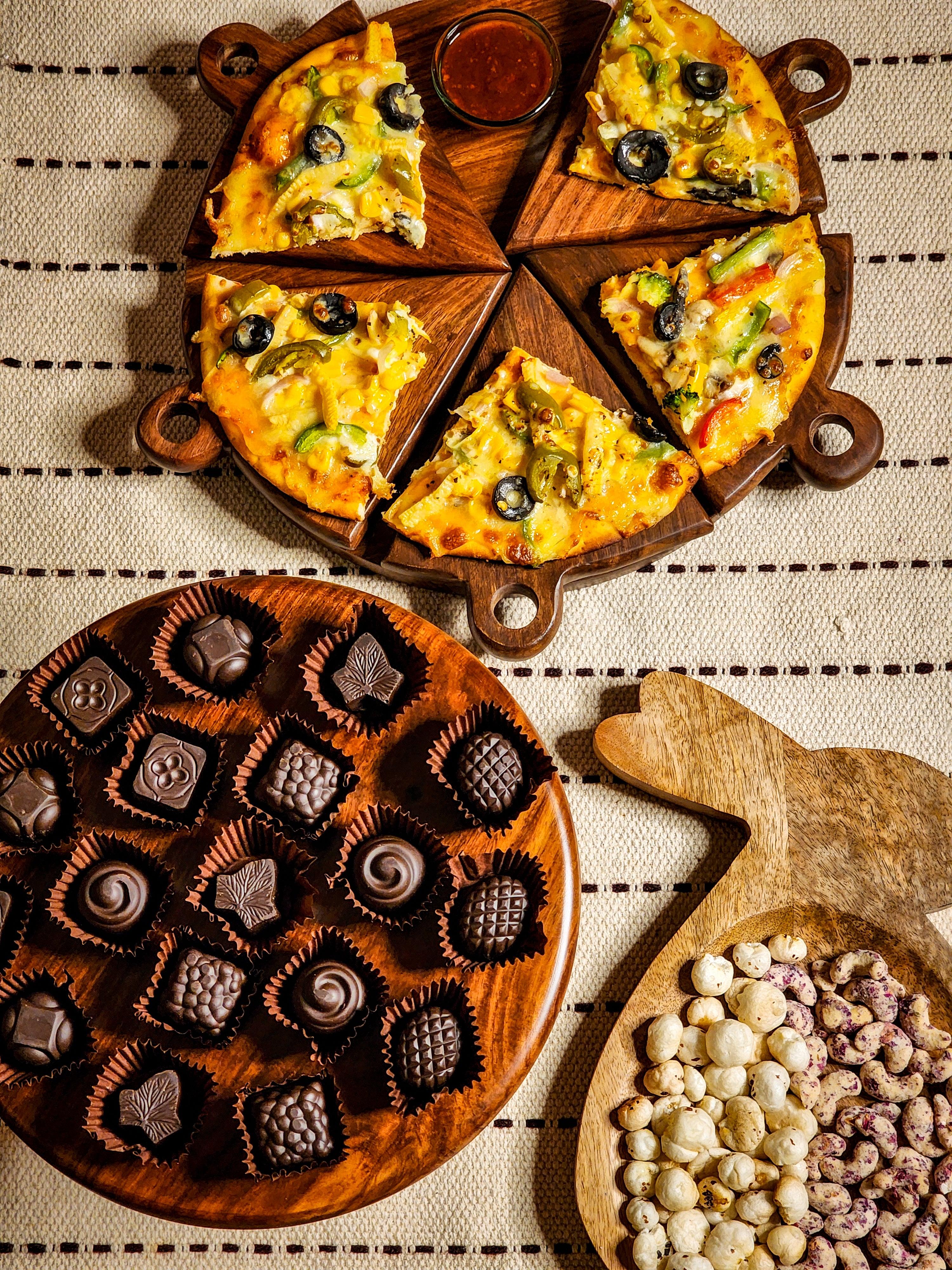 Pizza Platter | Mango Wood Serving Platter | Pizza Serving Tray | Pizza Plate