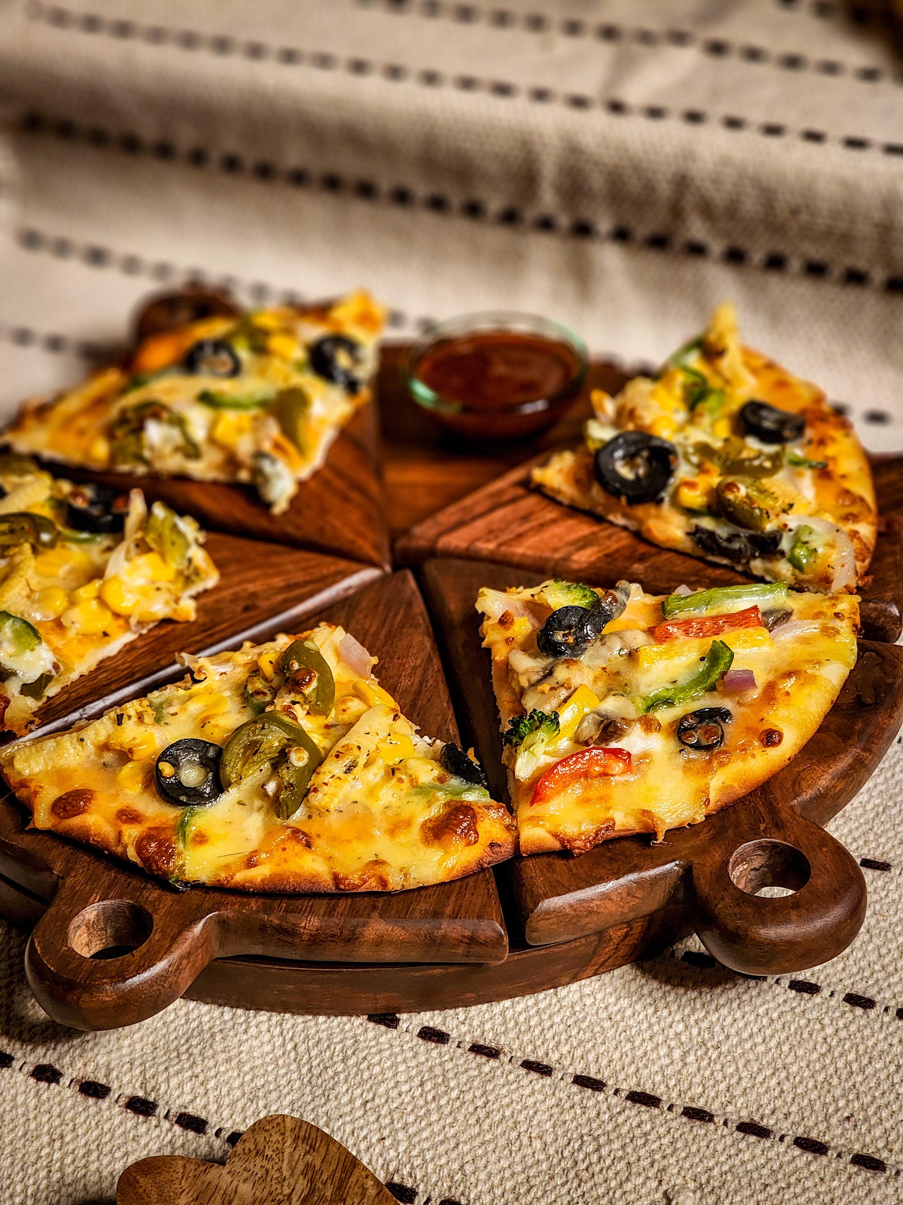 Pizza Platter | Mango Wood Serving Platter | Pizza Serving Tray | Pizza Plate