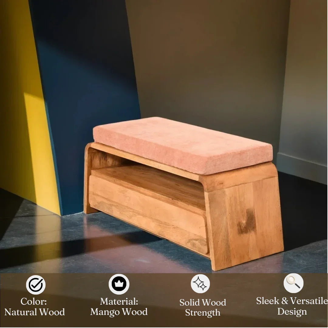 Pixel Bench with Drawer