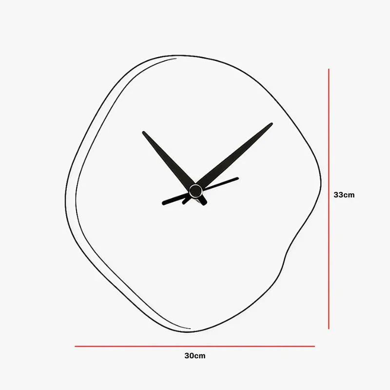 Modern Concrete Wall Clock | Silent Sweep, Chic White Design Perfect for Living Room Wall Decor