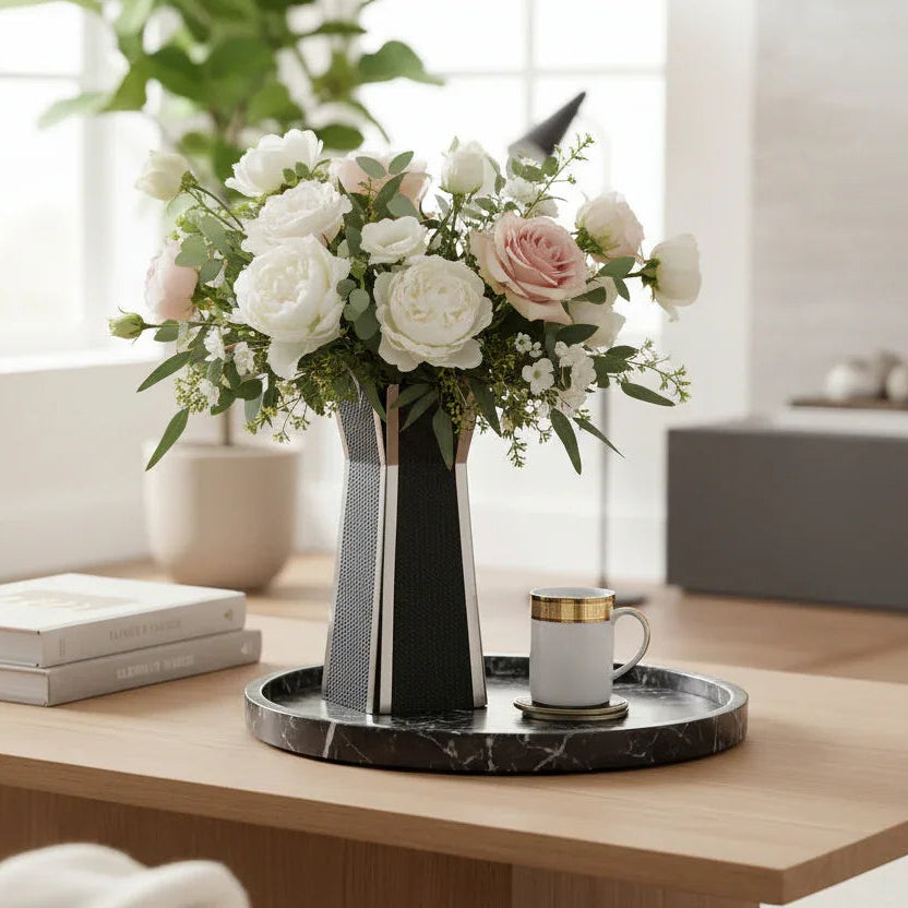 Nordic Elegance Glass Flower Vase | Premium Decorative Vase for Modern Home Décor