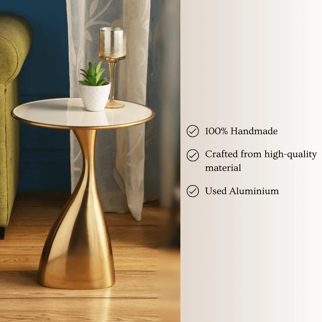 Ernest Modern Sofa Side Table | Decorative End Table for Living Room & Bedroom | Corner Table