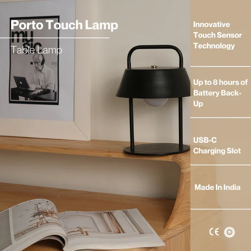 Porto Table Lamp | Study Table Lamp | Night Lamp for Bedroom
