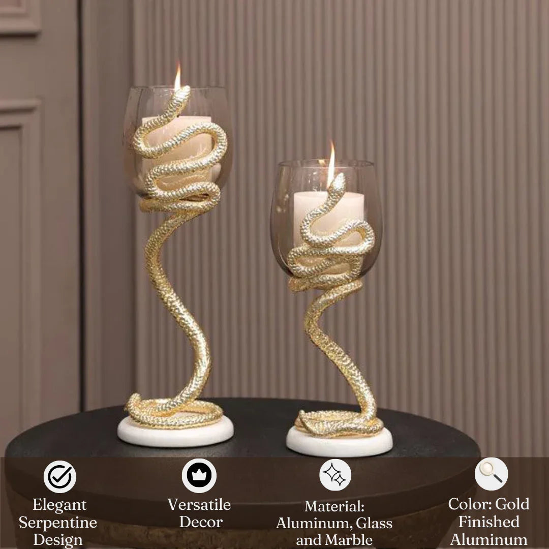 Serpentine Candle Holder