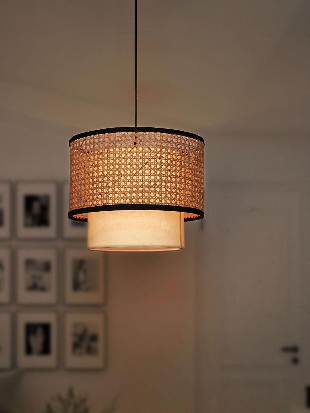 Contemporary Single Ceiling Light lamp With Concentric Drum Shades