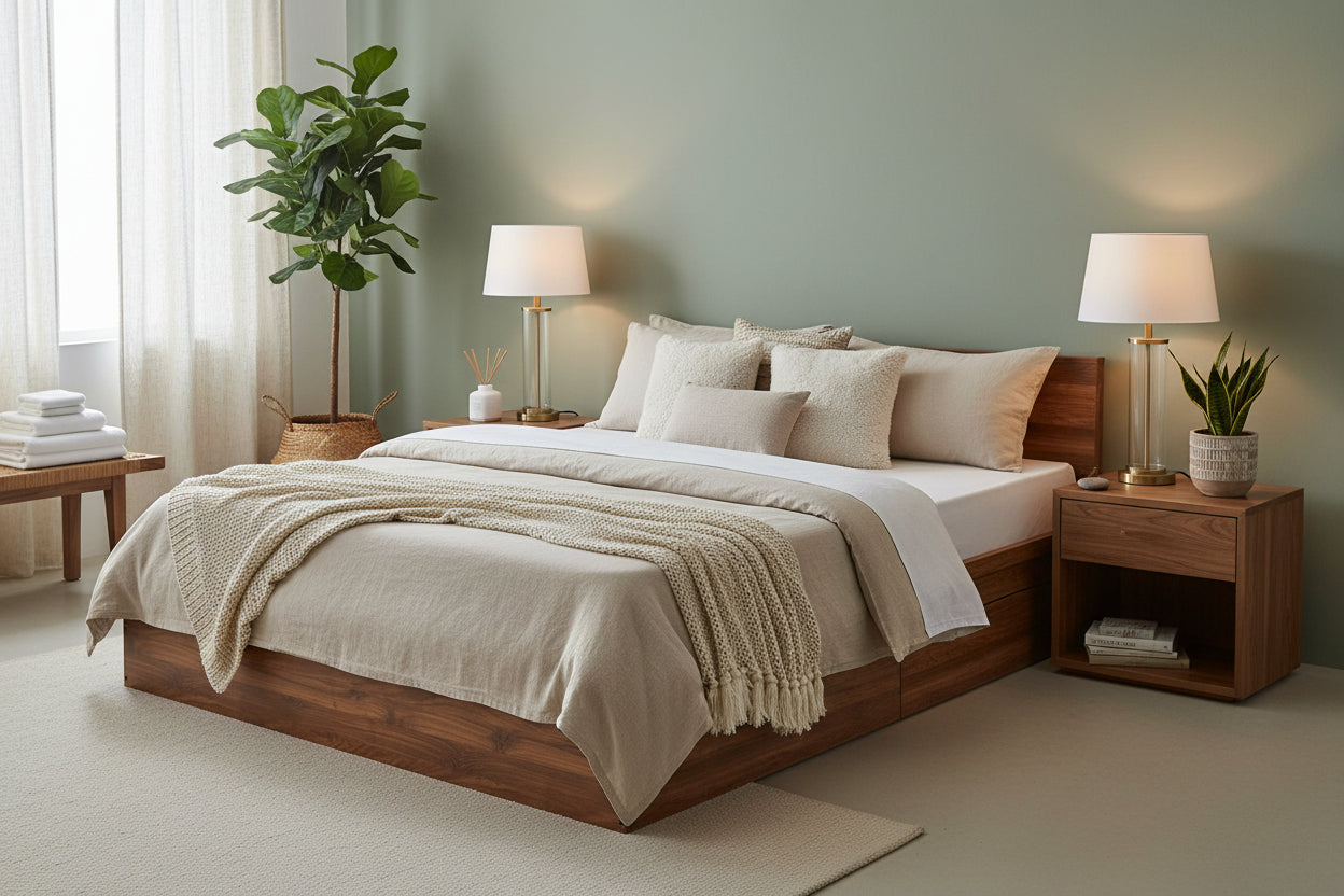 Torrus Engineered Wood King Size Bed With Storage