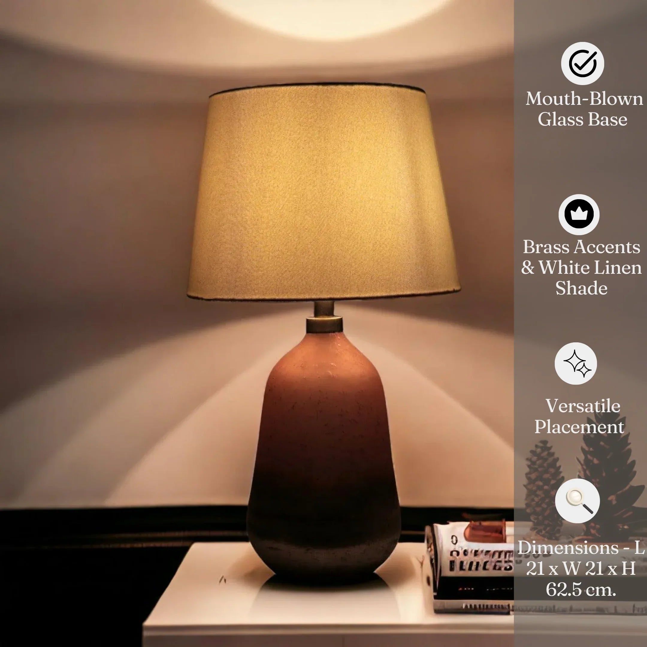 Walze Light Table Lamp | Showpiece Lampshade for Living Room
