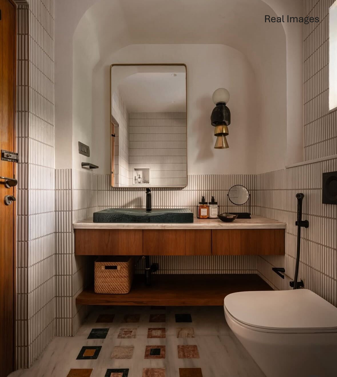 Totem Burgundy Embossed Wall Lamp