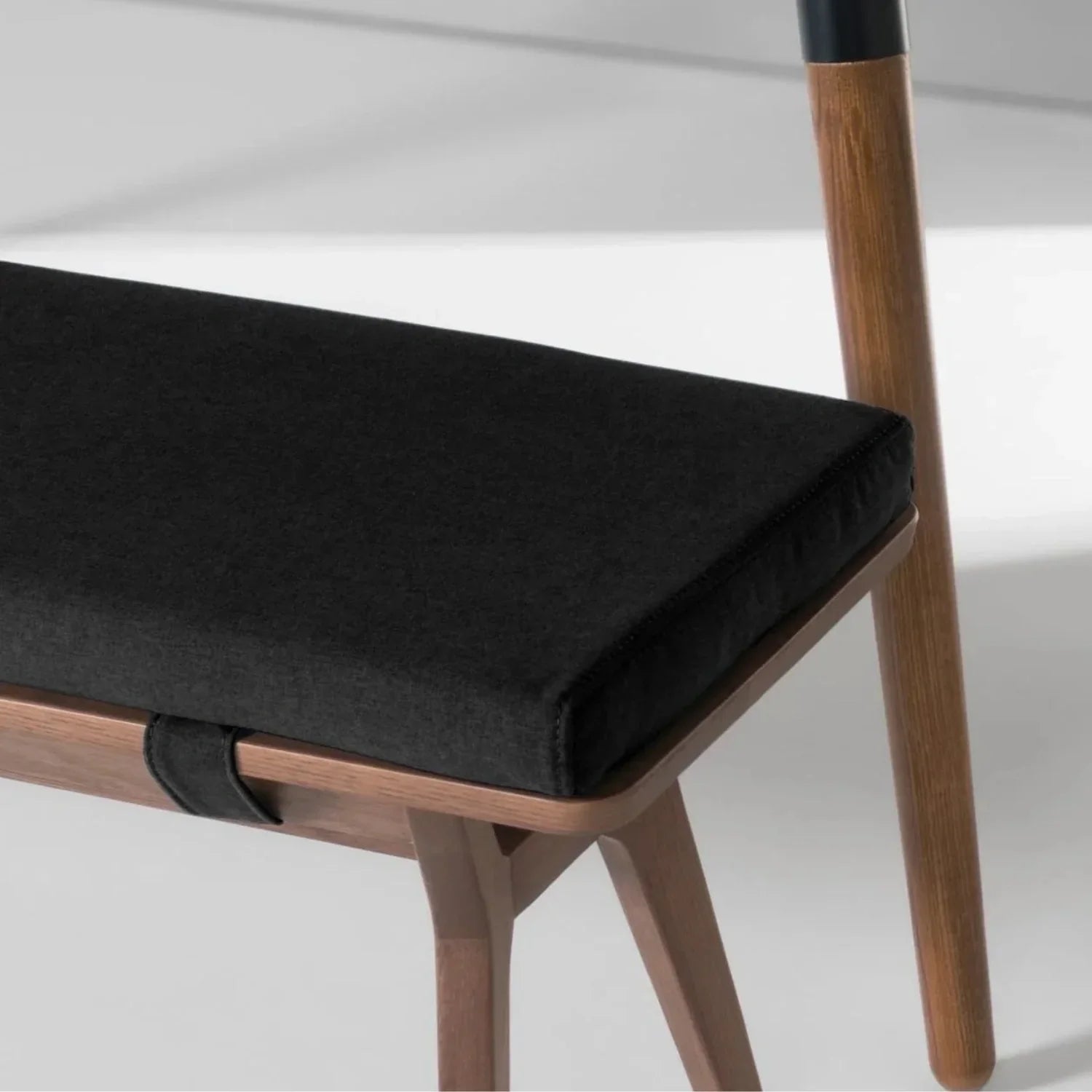 Orvique Solid Wood & Fabric Upholstery Bench