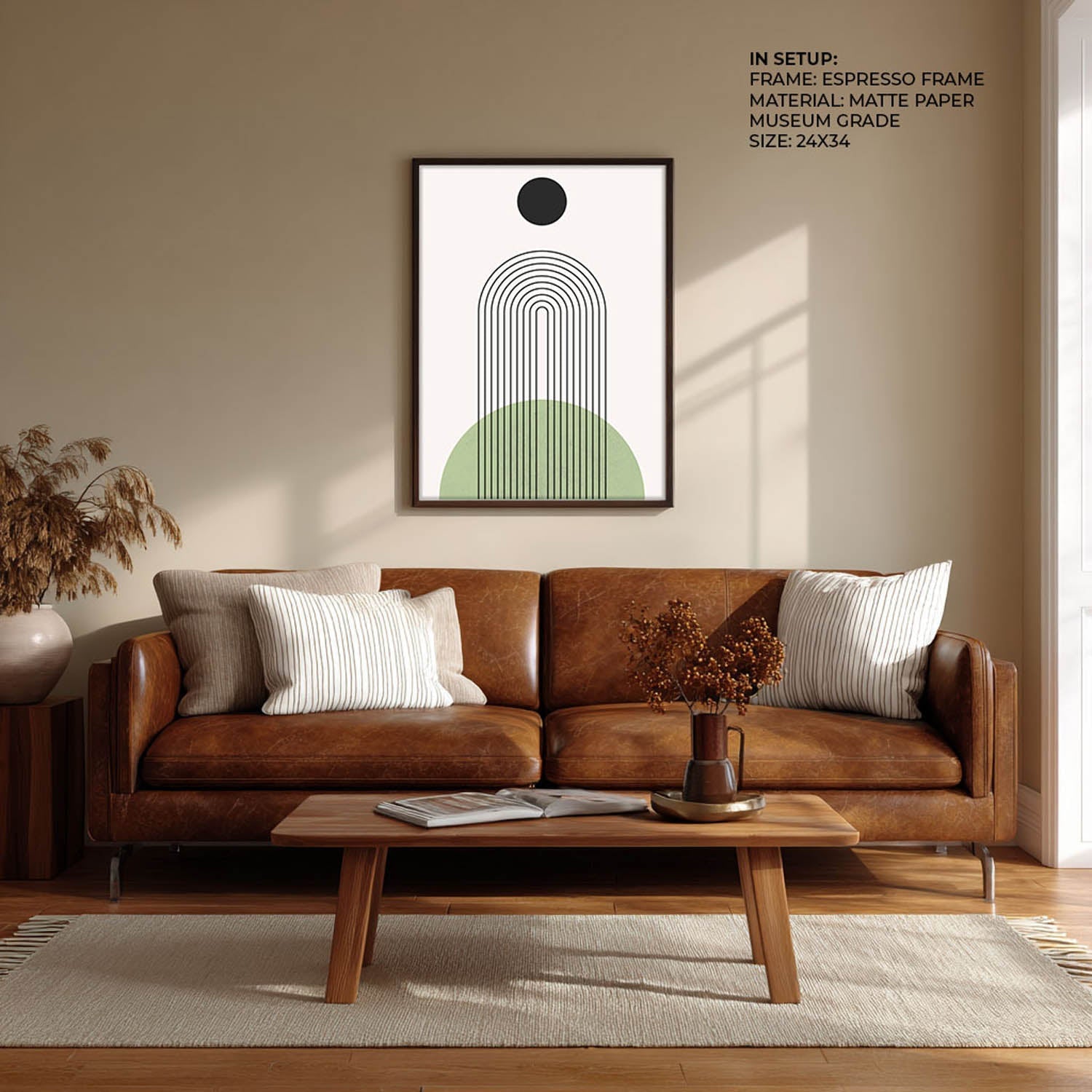 Arco Green Wall Painting