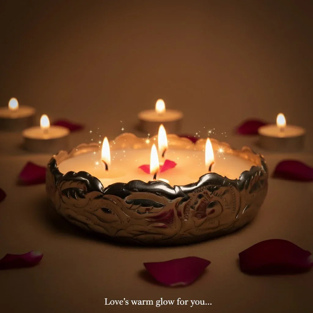 Chandi Urli Candle