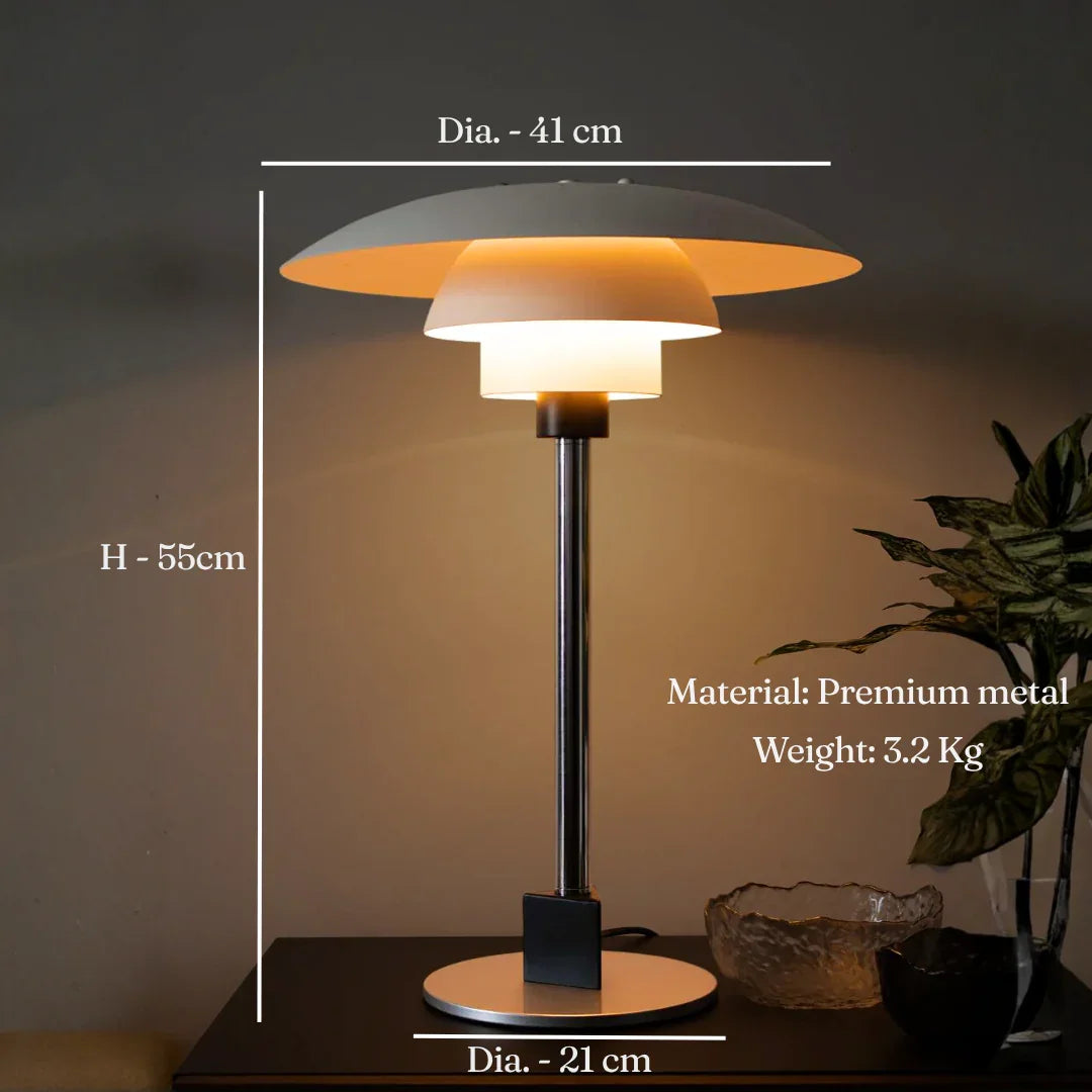 Modern Table Lamp for Living Room | Bedside Table Lamp with LED Bulb