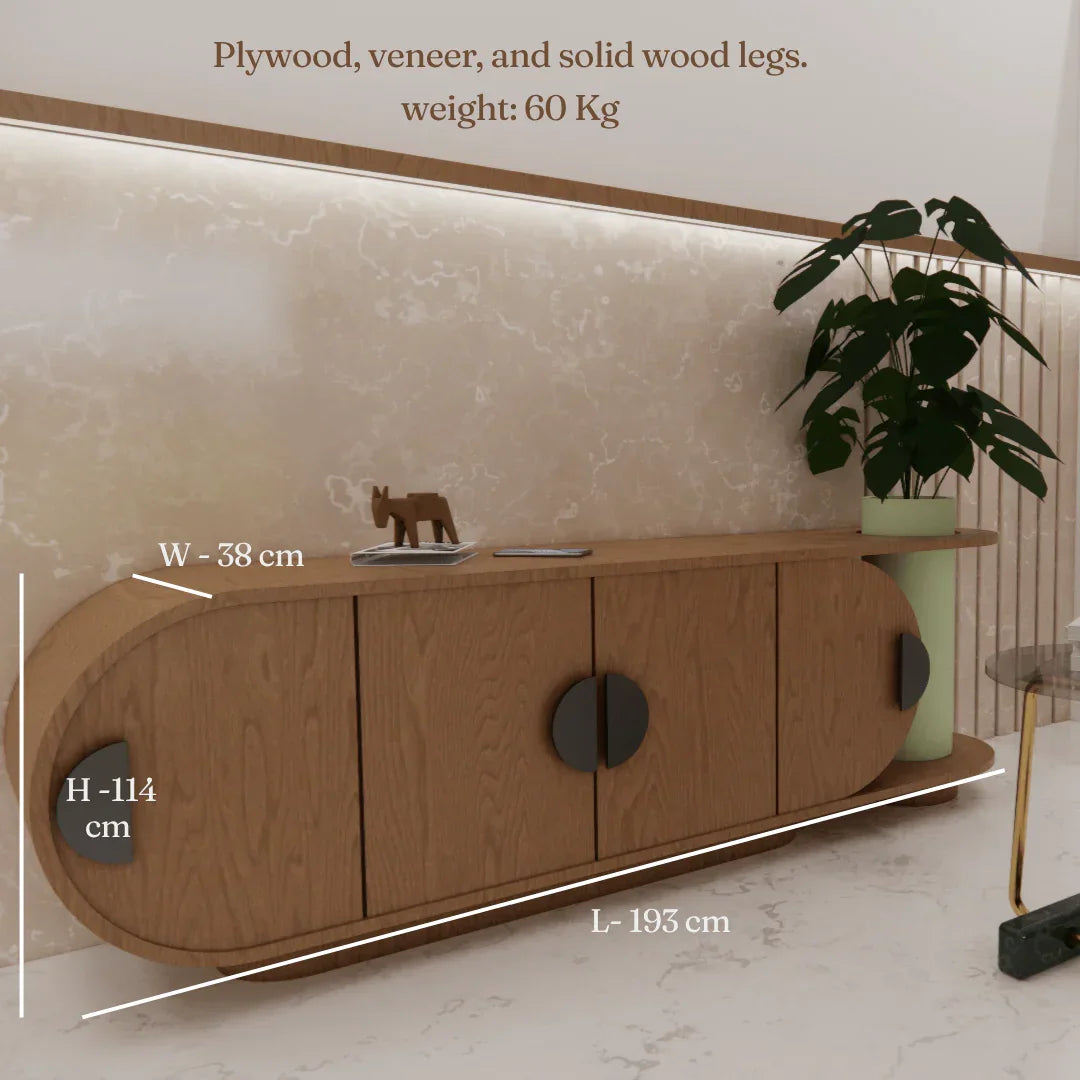 Oblong Teak Wood Console Table | Reclaimed Wood with Planter Hole | Entryway Table for Living Room