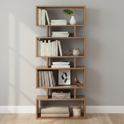 Modern Bookshelf with Storage Shelves - Forrel