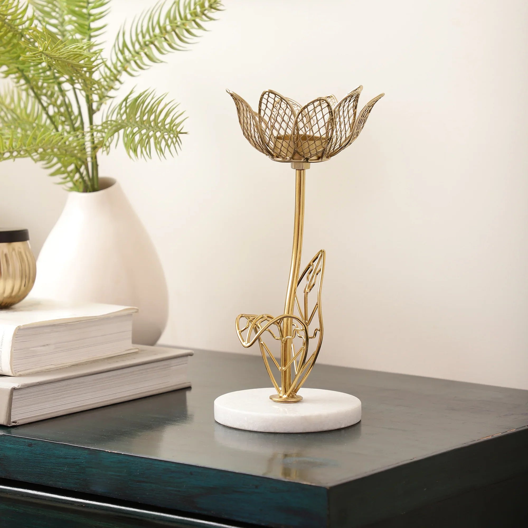 Kamal Marble Tealight Candle Holder