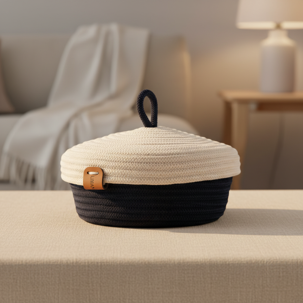 Persian Blue Serenity Bread Basket
