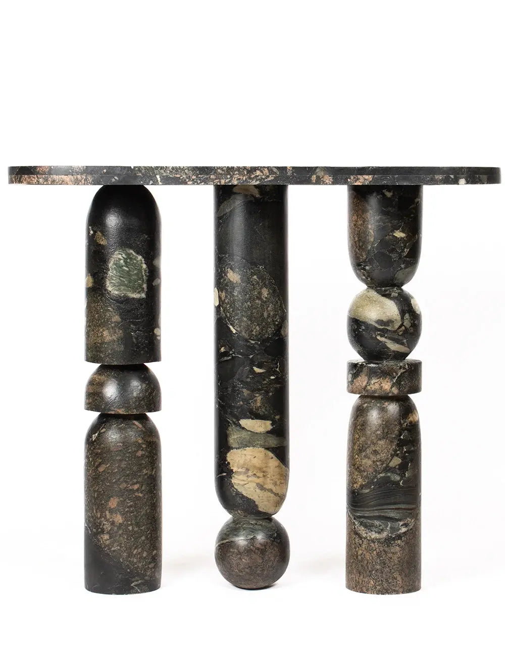 Ribl - Marinace Black Marble Console Table
