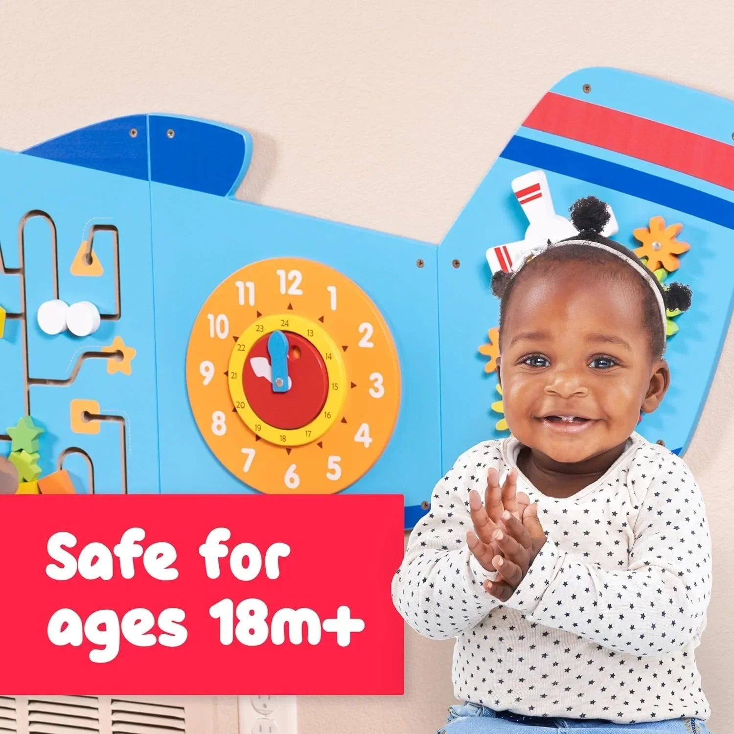 Skvora Aeroplane Design Wall Toy Set for Kids (Set of 5)