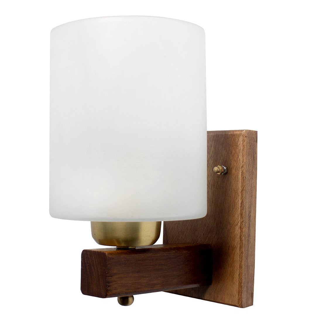 Polo Wooden Single Wall Lamp Sconce