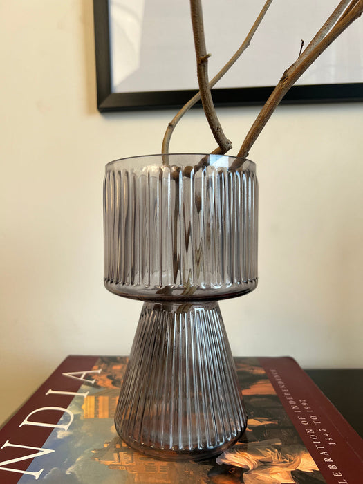 Fluted Glass Vase