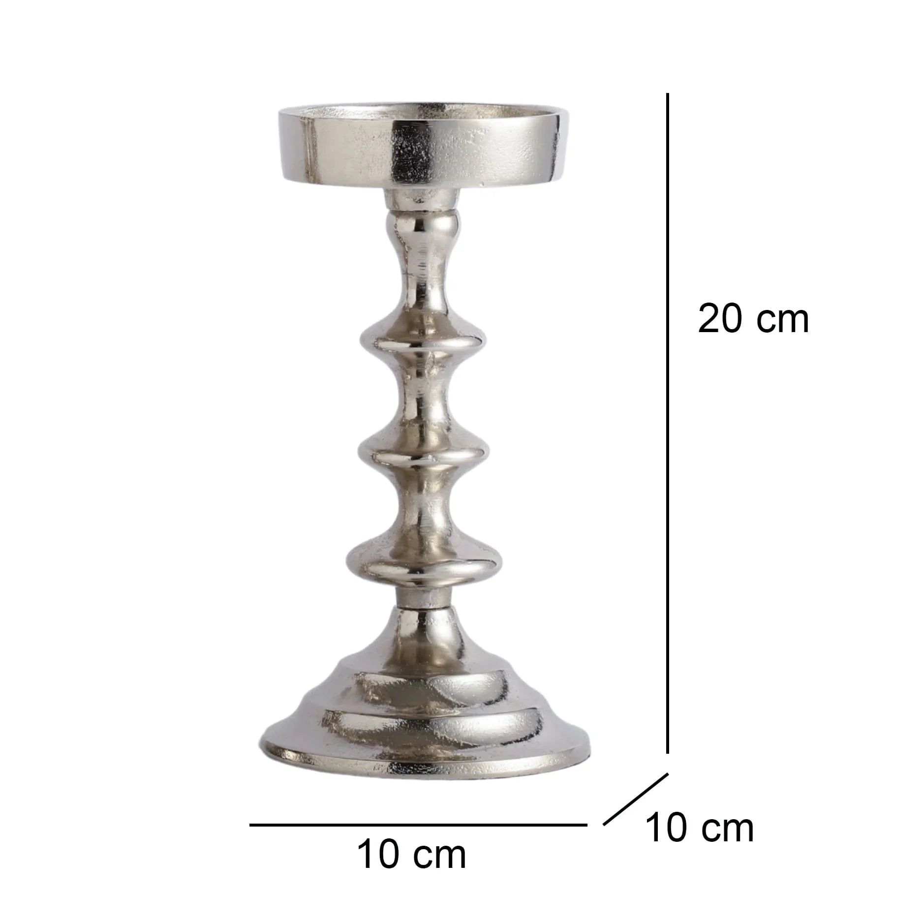 Ebon Whisper Candle holders set of 3 In