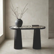 Ebony Geo Inlay Console