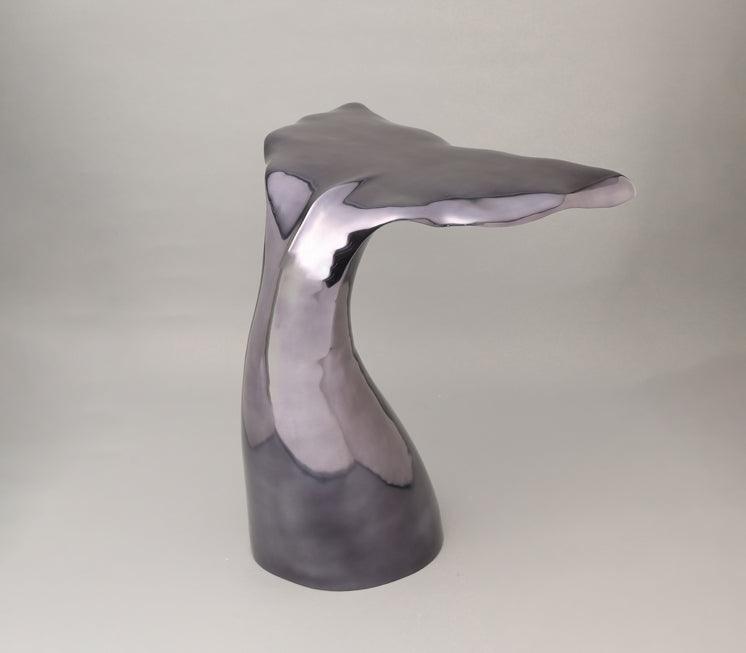Whale Tail Delight Side Table for Living Room | Designer Accent Table | Luxurious Corner Table