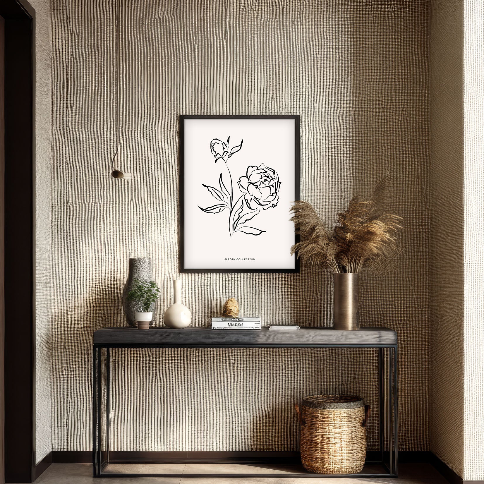 Pivoines Wall Painting