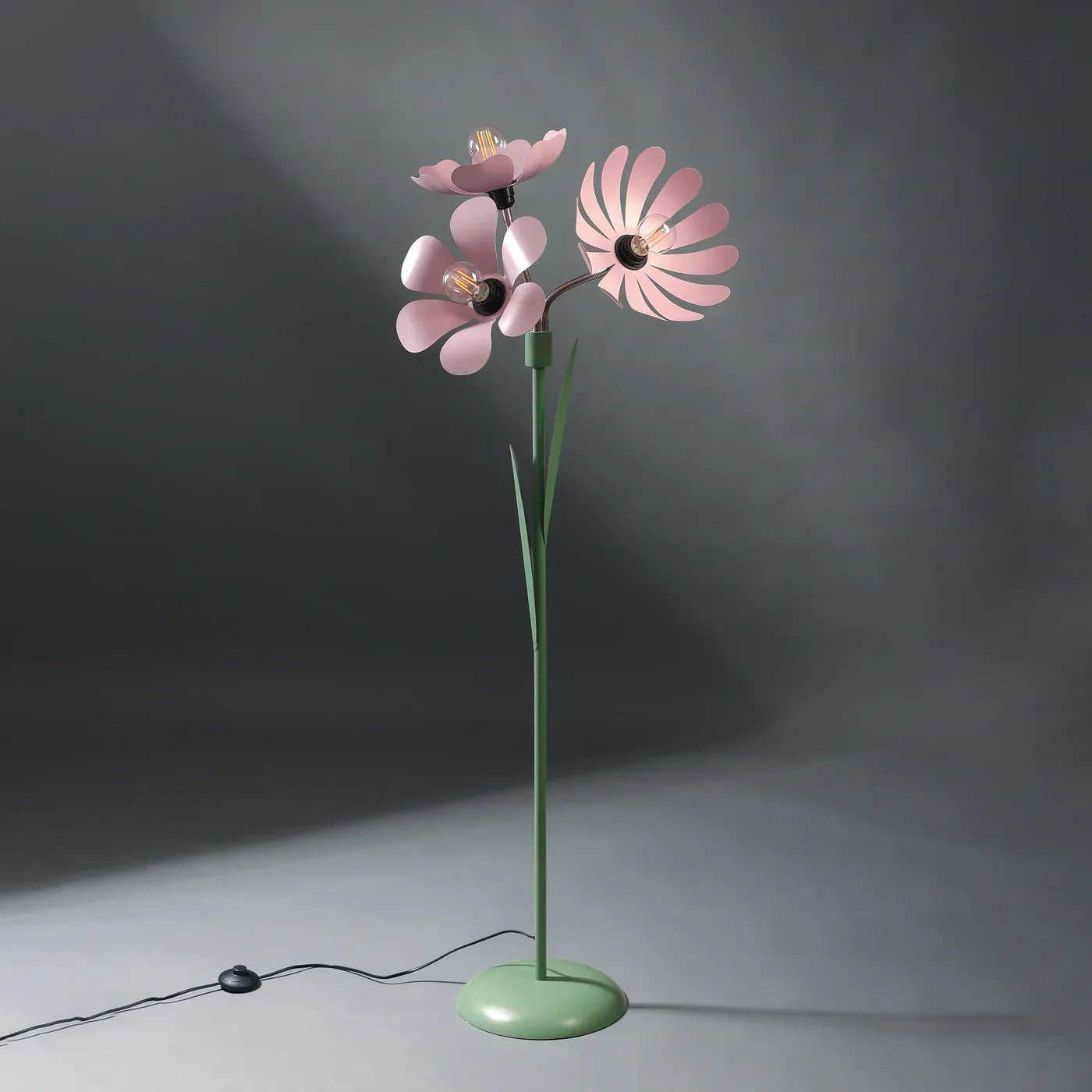 Petal Bloom Floor Lamp | Stainless Steel, Iron, Brass