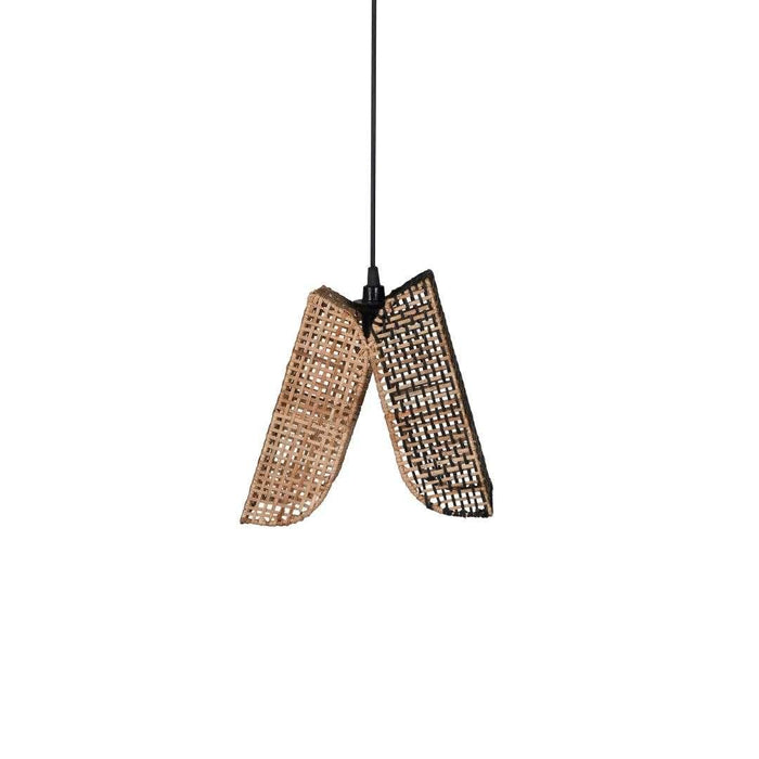 Akito Cane Pendant Lamp | Creative Wood Pendant & Boho Cane Lampshade