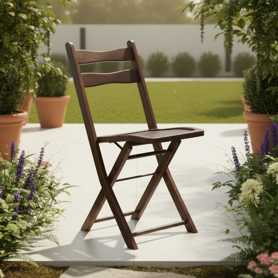Sheesham Wood Folding Chair | Solid Wood Chair | Dining Chair | Outdoor Chair For Adults