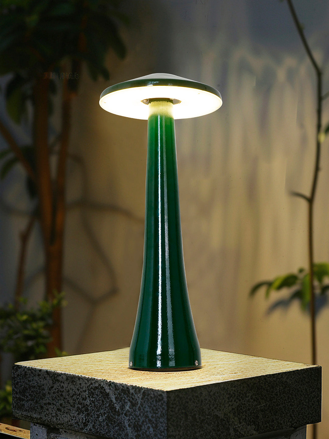 Functional Beauty: Illuminate Your Pathways with 20 Inch Green Mushroom 18W LED Bollard Light