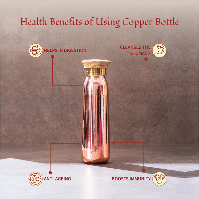 Copper Water Bottle in a Gift Box