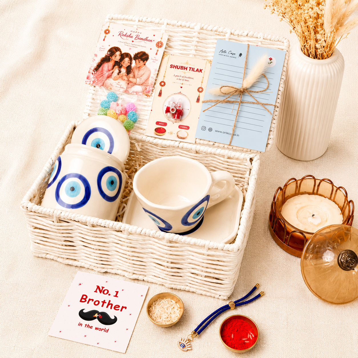 Blue Protection Rakhi Hamper