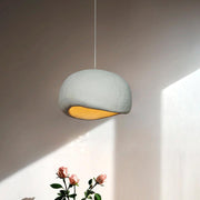 Cloud-Shaped Fiber Glass White Pendant Light