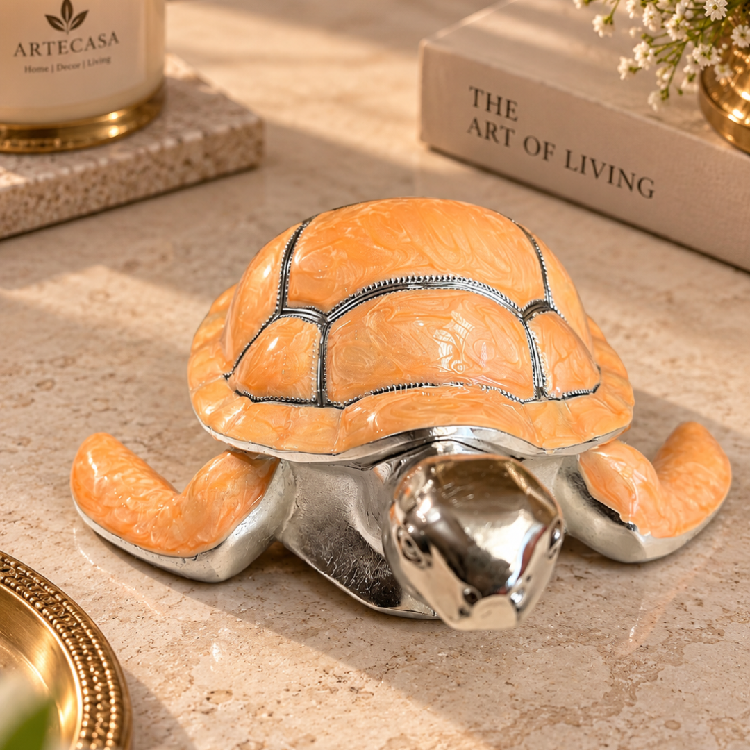 Silver Plated Ash Tray Turtle