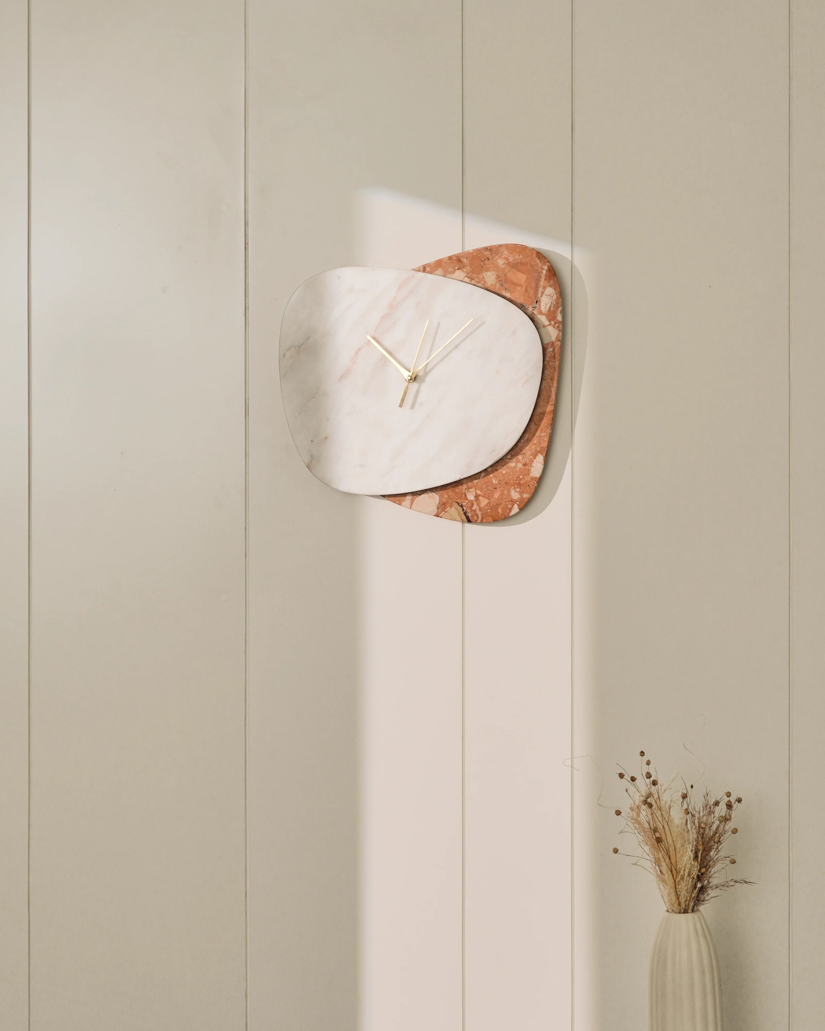 Sven - White & Rosso Wall Clock