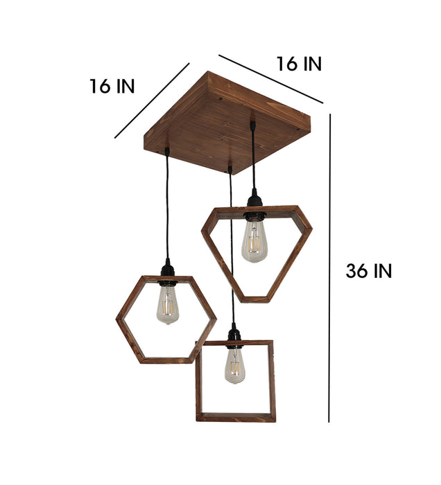 Clark Brown Cluster Hanging Light & Pendant for Dining | Ceiling Lamp