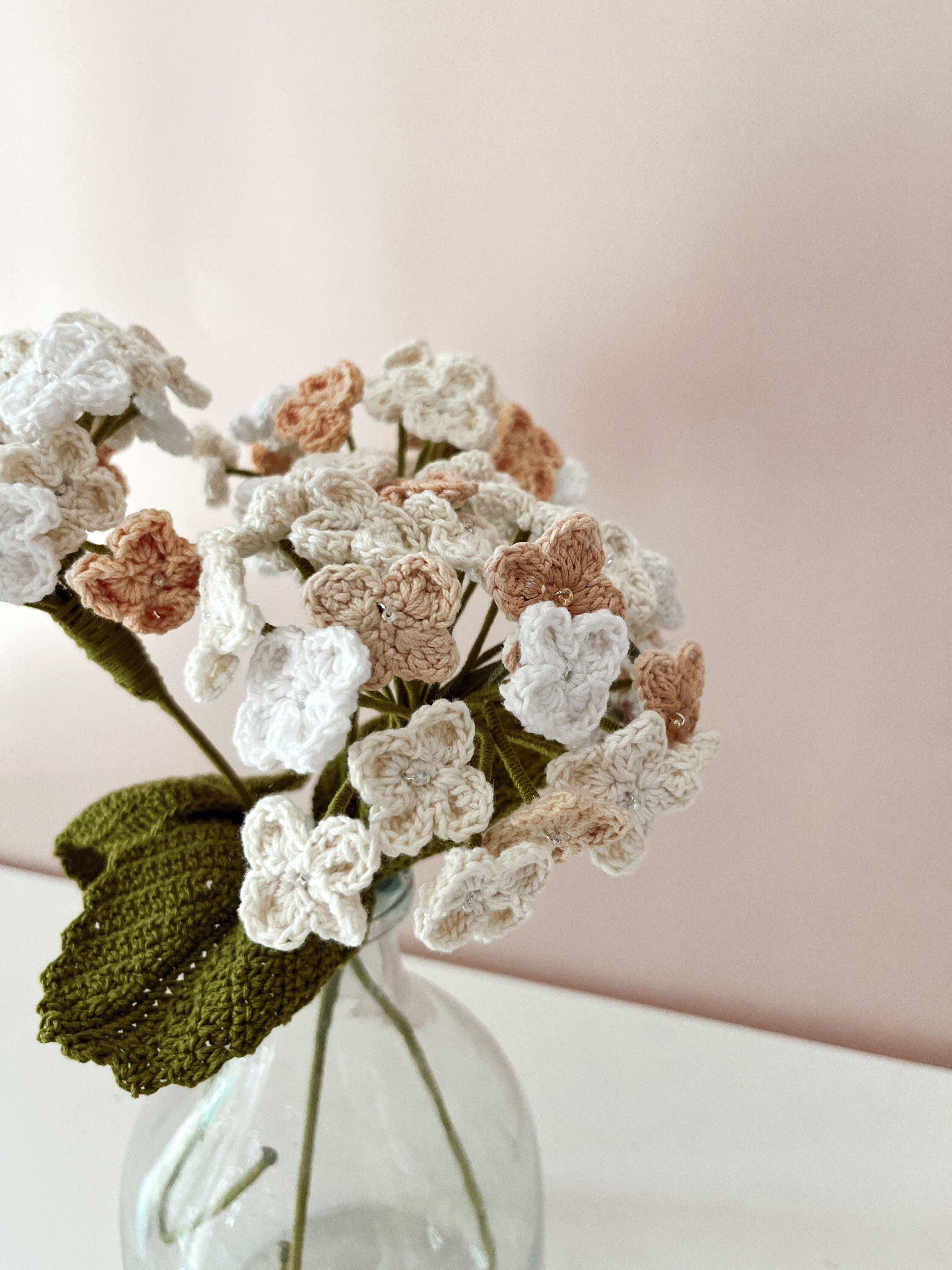 Crochet Hydrangea Flower Without Wrap