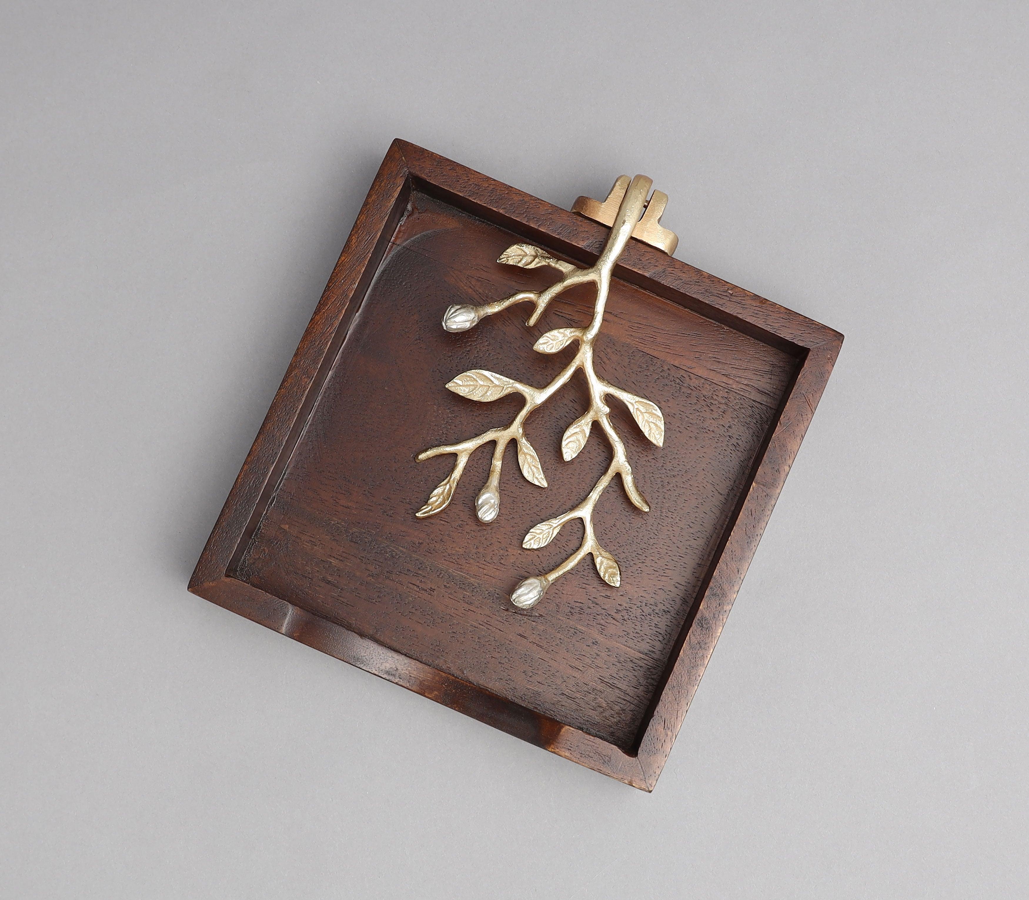 Leaves with Bud Serviette Holder