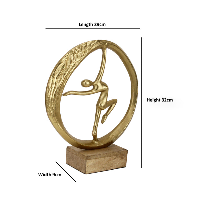Maison Modern Twirl Gold Dancing Lady Figurine