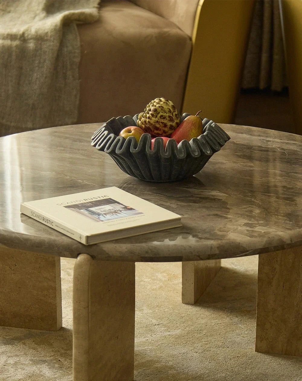 Frill Bowl | Black Marble