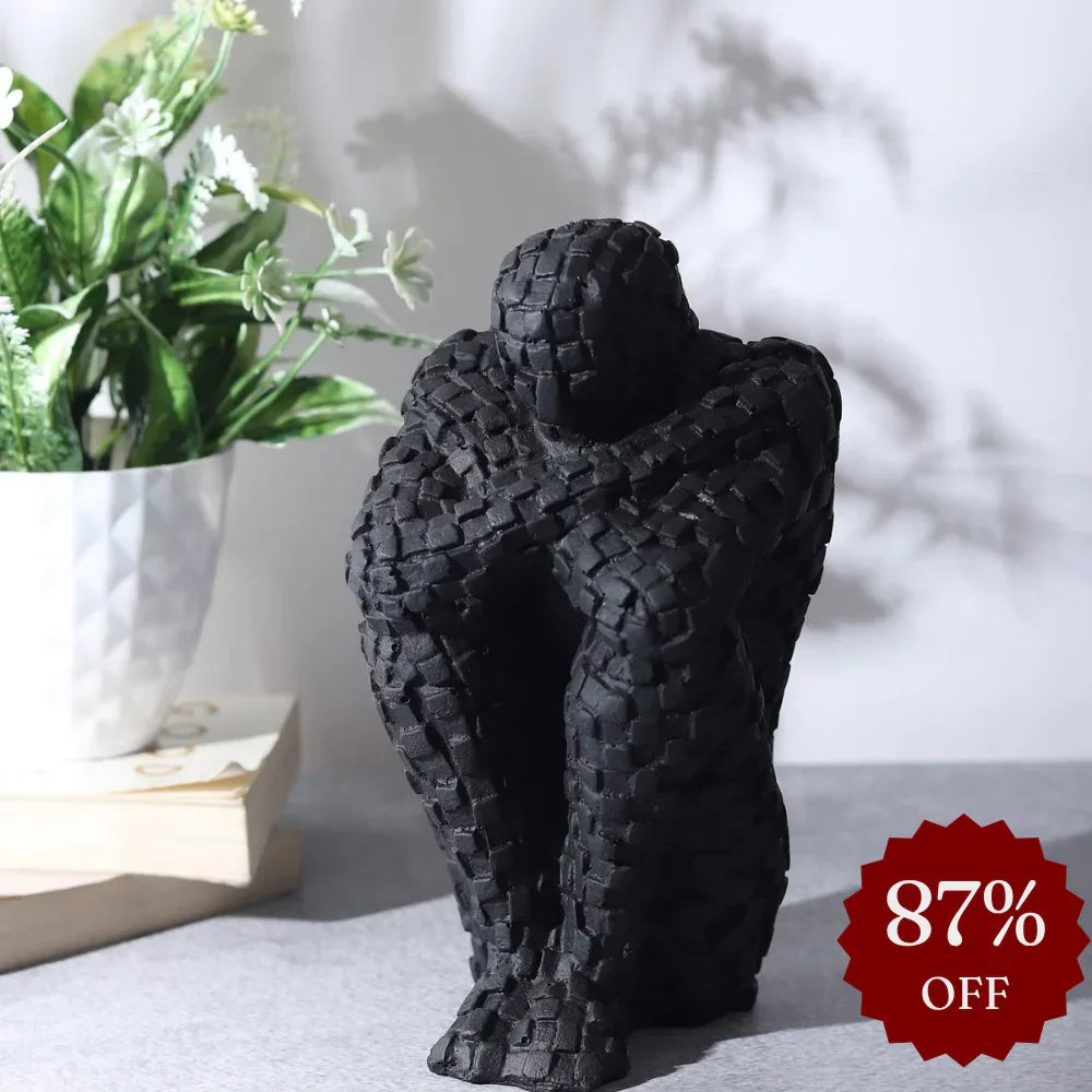 Secluded Thinker & Aesthetic Showpiece for Home Decor | Modern Abstract Home Decor Statue